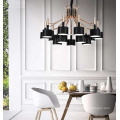 Luxury Contemporary Hotel Black Metal Chandelier Pendant lights